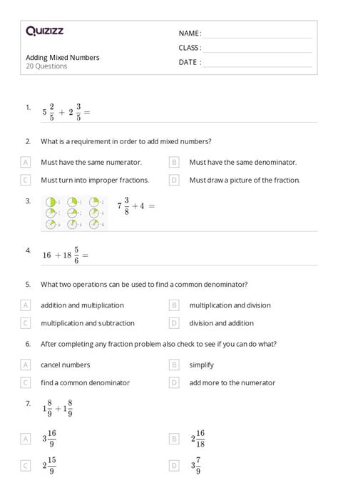 Image result for 4th Grade Math Frations Adding Mixed Numbers