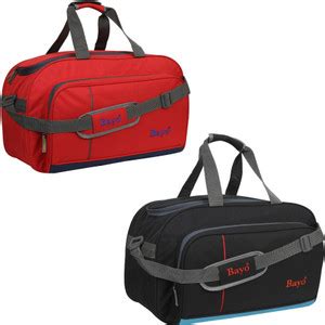 Bayo Luggage Black & Red 2 pc combo 55 Liter Waterproof Long Travel ...