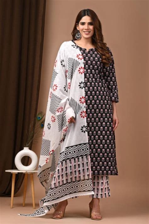 Bagru Hand Block Printed Cotton Stitched Suits Manufacturer, Supplier ...