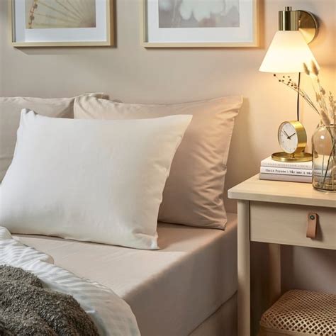 NATTJASMIN pillowcase, light beige, 50x80 cm (20x31") - IKEA