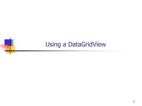 DataGridview Tutorial 的图像结果