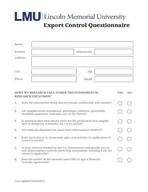 Image result for Export Control Form