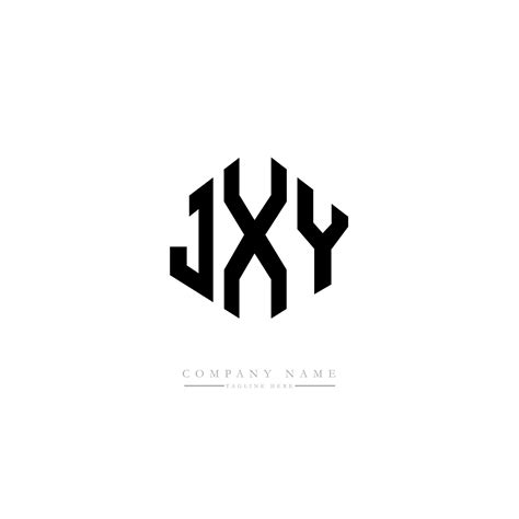 JXY letter logo design with polygon shape. JXY polygon and cube shape ...