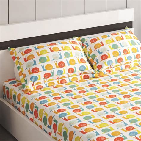 Buy Slate Cotton 150TC Printed 3Pcs Queen Bedsheet Set from Home Centre ...