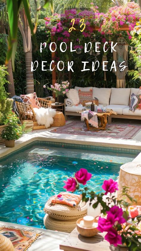 23 Pool Deck Decorating Ideas To Elevate Your Space | Pool deck ...