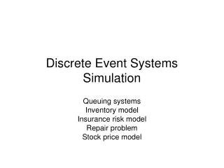 Discrete Event Simulation PPT 的图像结果