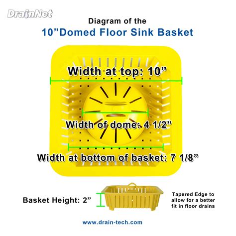 Large Safety Baskets for floor sinks | Domed baskets 10" - Drain-Net
