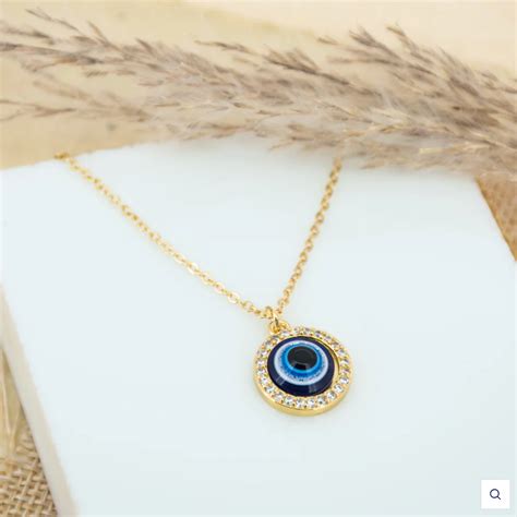 Evil Eye Petite Necklace – Glomo