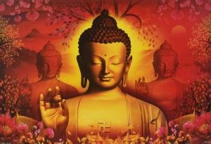 Beautiful poster | Gloss Lamination Printing |Lard Buddha Wall Painting ...