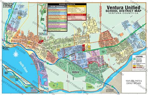 Ventura Unified School District Map - PDF, editable, royalty free - FI ...