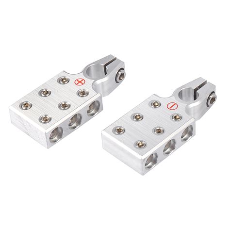Buy Pair Vehicle Positive Negative Battery Terminal Connectors Clamp 0 ...
