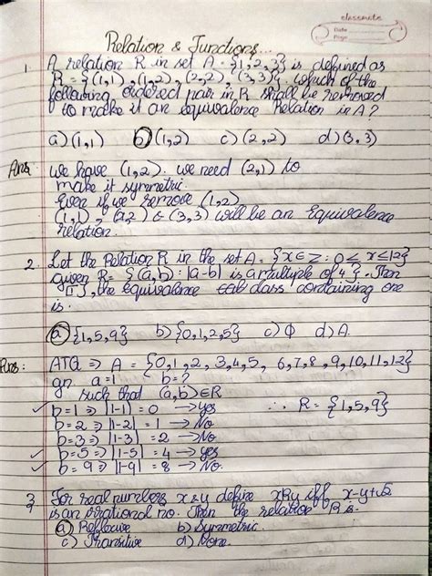 Image result for Relations and Functions a Level Math