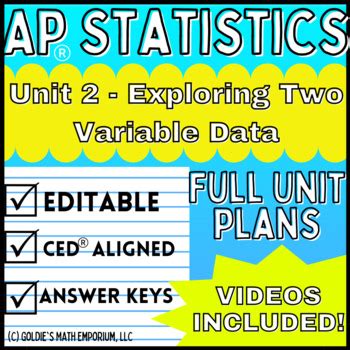 Image result for Statistics Unit Two