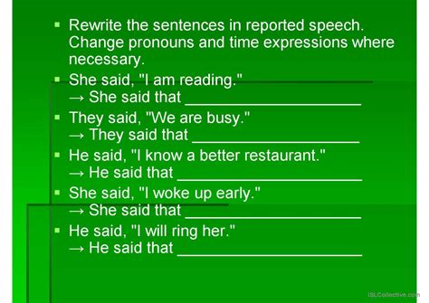 Image result for Reported Speech Tutorial