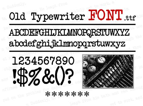 Typewriter Font SVG, Typewriter Font Svg Files for Cricut and ...