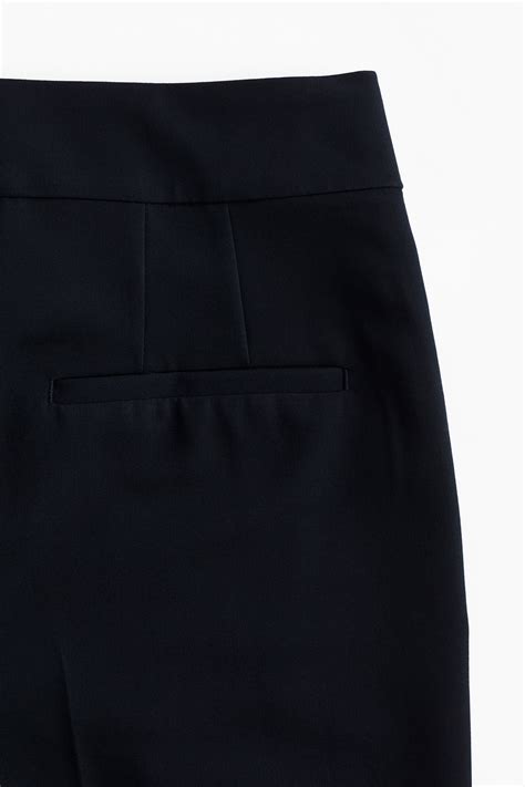 Ankle-Length Slacks - Navy blue - Ladies | H&M US