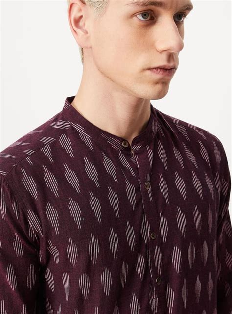 Buy Men Yarn Dyed Ikat Short Kurta Online at just Rs. 999.0 ...