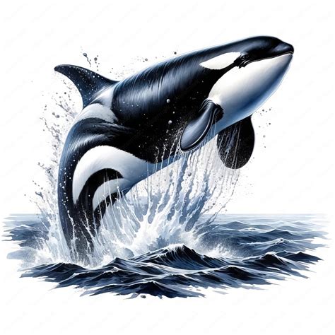Majestic Killer Whale Clipart Bundle | Marine Art (digital Download) - Etsy