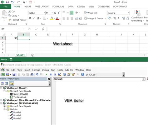 Macro Code in Excel 的图像结果