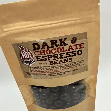 Dark Chocolate Espresso Beans – The Hot Chocolatier