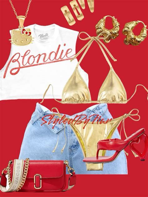 Gold Bathing Suit Outfit⭐️Pool Party Outfit Inspo⭐️ | Pool party ...