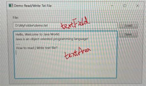 Image result for JavaFX Write Text to File