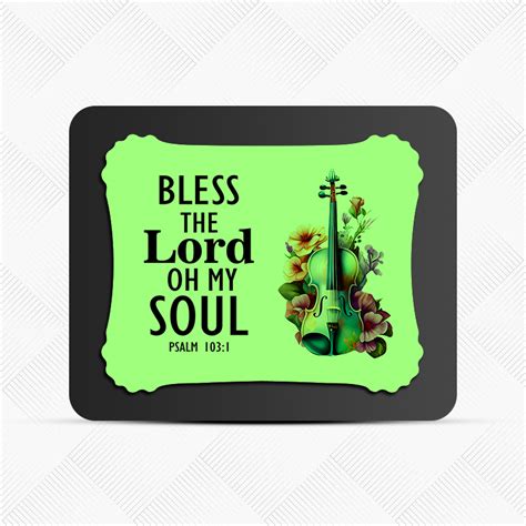 Psalm 103:1 Glow Cast Stone Wall Frame – shalom Gifts