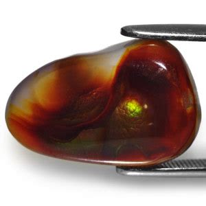 11.50-Carat Natural & Untreated Mexican Fire Agate :: $230 USD ...