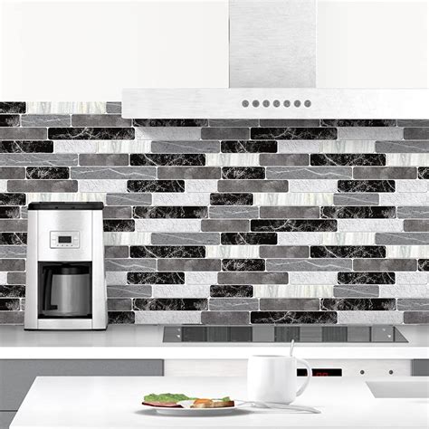 WENMER Peel and Stick Backsplash Wallpaper, Waterproof, Self Adhesive ...