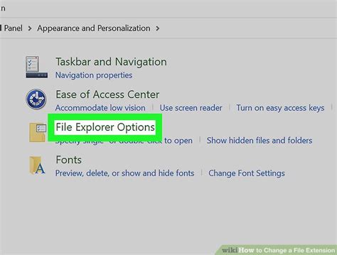 File Extension Options 的图像结果