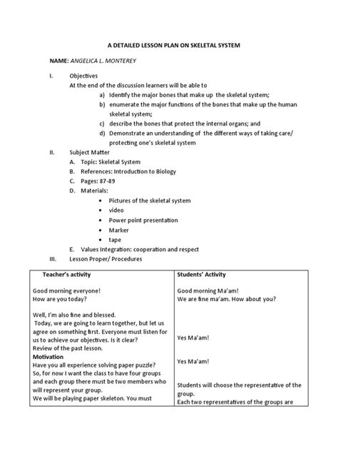 Image result for Magic Bone Lesson Plan