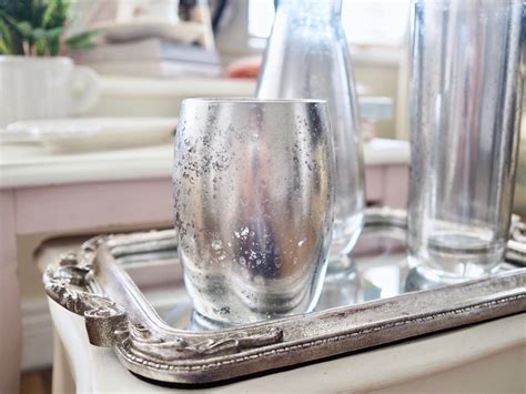 DIY mercury glass effect using mirrored spray paint | Mirror effect ...