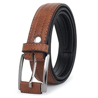 Zacharias Boy's Synthetic PU Leather Belt for kids kb-11 (Light Brown ...