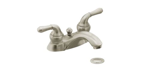 Moen CA4551BN Double Handle Centerset Lavatory Faucet with Metal Lever ...