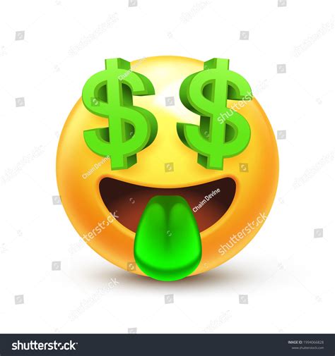 Dollar Eyes Emoji Money Face Emoticon 库存矢量图（免版税）1994066828 | Shutterstock