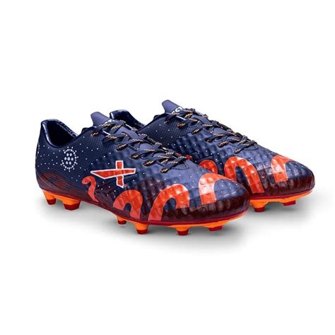 Vector X Venom Football Studs/Shoe, Navy/Maroon/Orange – Prokicksports