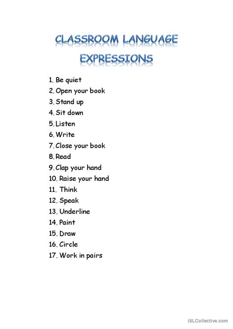 Image result for Classroom Language Lesson Plan