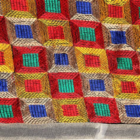 Multicoloured Phulkari Dupatta Dupatta Bazaar
