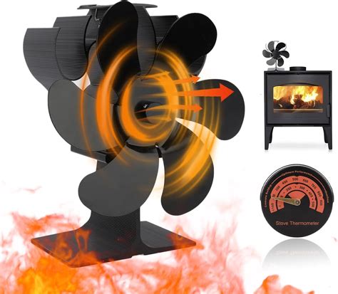 Amazon.com: GIFZES Heat Powered Wood Stove Fan with Magnetic ...