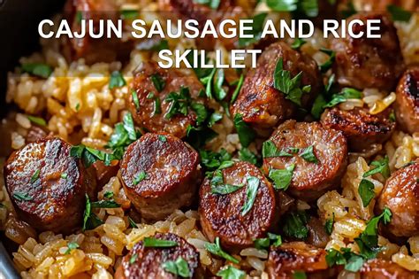 Cajun Sausage and Rice Skillet: Quick Easy Dinner