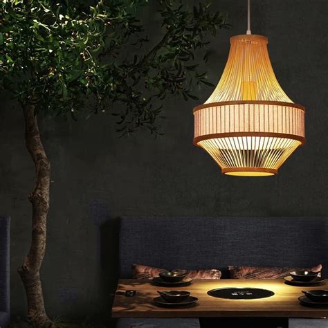 Handwoven Bamboo Lamp Shade D35cm x H45cm (D) – Urban Nivasa