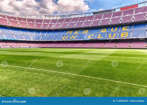 Inside Camp Nou, Home Stadium of FC Barcelona, Catalonia, Spain Editorial Stock Image - Image of ...