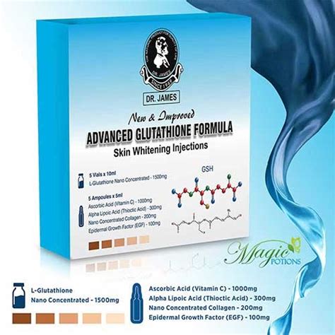 Dr James Glutathione Injection 1500mg Skin Whiteing Injection