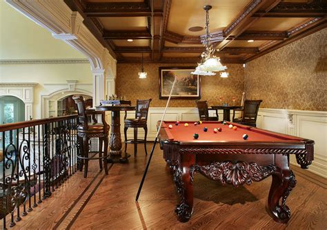 Pool Table In Formal Living Room | Baci Living Room