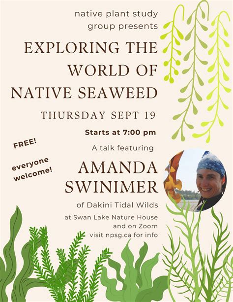 NPSG Meeting & Talk: SEAWEED! Local Seaweed identification with Amanda ...