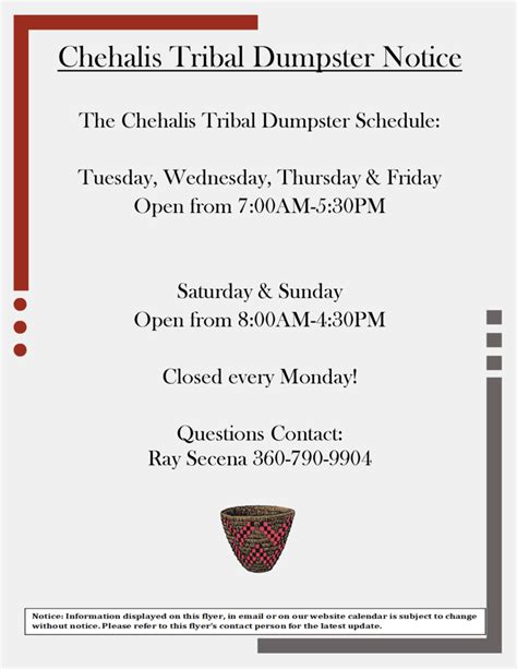 Announcements - The Chehalis Tribe