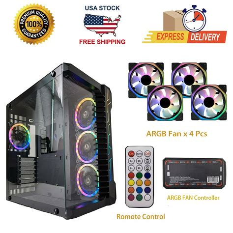 Computer Case RAIDMAX PHOENIX ATX Full Tower - Black, With ARGB Fans ...