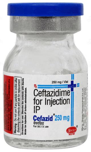 Cefazid 250 Mg Injection 2 Ml: Uses, Side Effects, Price & Substitutes