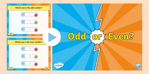 👉 Odd or Even PowerPoint Quiz