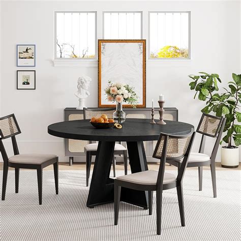 Tribesigns 47 inch Round Dining Table Wood Kitchen India | Ubuy